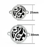 Bling Perfume Locket Aromatherapy Bracelet Stainless Steel