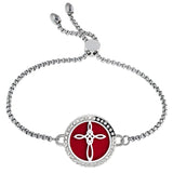 Bling Perfume Locket Aromatherapy Bracelet Stainless Steel