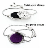 Bling Perfume Locket Aromatherapy Bracelet Stainless Steel