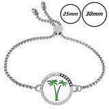 Bling Perfume Locket Aromatherapy Bracelet Stainless Steel