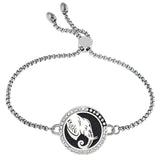 Bling Perfume Locket Aromatherapy Bracelet Stainless Steel