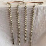 Rhinestone Tassel Hair Chain Headband Wedding Hair Jewelry for Women Crystal