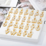 Bling Savage Initial Letters Necklace Ice Out Chain