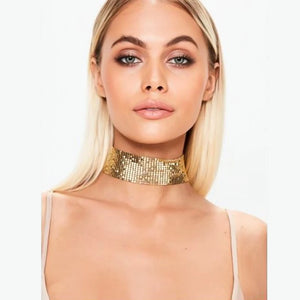 Sequined Necklace INS Style Women Cocktail Party Jewelry