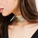 Sequined Necklace INS Style Women Cocktail Party Jewelry