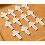 Resin Acid Jewelry Findings Bling Cross 50pcs 23*15mm