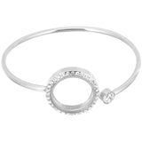 Rhinestone Crystal Metal Bangle Bracelet for Girlfriend