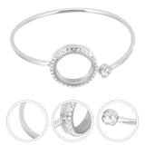 Rhinestone Crystal Metal Bangle Bracelet for Girlfriend