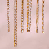 Bridesmaid Gift Tennis Chain Necklace Stainless Steel Jewelry