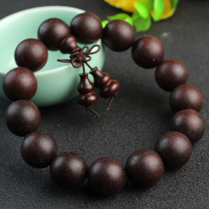 Blood Sandalwood Bracelet, African Red Bead