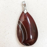 Bloodstone Carnelian Jaspe Howlite Chrysanthemum Water Drop Pendant Bead WB824
