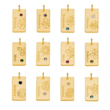 Personalized Birth Flower Necklace Month Floral Charm Pendant Jewelry