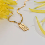 Personalized Birth Flower Necklace Month Floral Charm Pendant Jewelry