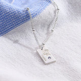 Personalized Birth Flower Necklace Month Floral Charm Pendant Jewelry