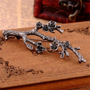 Blossom Brooch Flower Hijab Pins Metal Brooches For Women