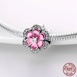 Flower Clover Butterfly Charm Bracelet Necklace Enamel Women Jewelry