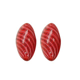 Striped Glass Beads DIY Earrings Jewelry Accessories