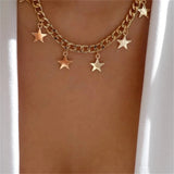 Bls-miracle Heart-Shaped Necklace For Women Multi-Layer Pendant Necklaces Set