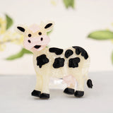 Acrylic Milk Cow Animal Brooch Corsage for Women Men Children