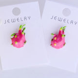 Dragon Fruit Collar Brooches Pins For Women Enamel Dress Shirt Brooch