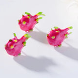 Dragon Fruit Collar Brooches Pins For Women Enamel Dress Shirt Brooch