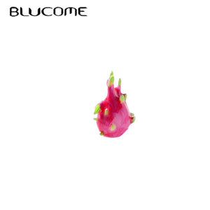 Dragon Fruit Collar Brooches Pins For Women Enamel Dress Shirt Brooch