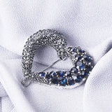 Red Love Heart Corsage Brooch for Women Kids Sweater Bag Hijab Pins