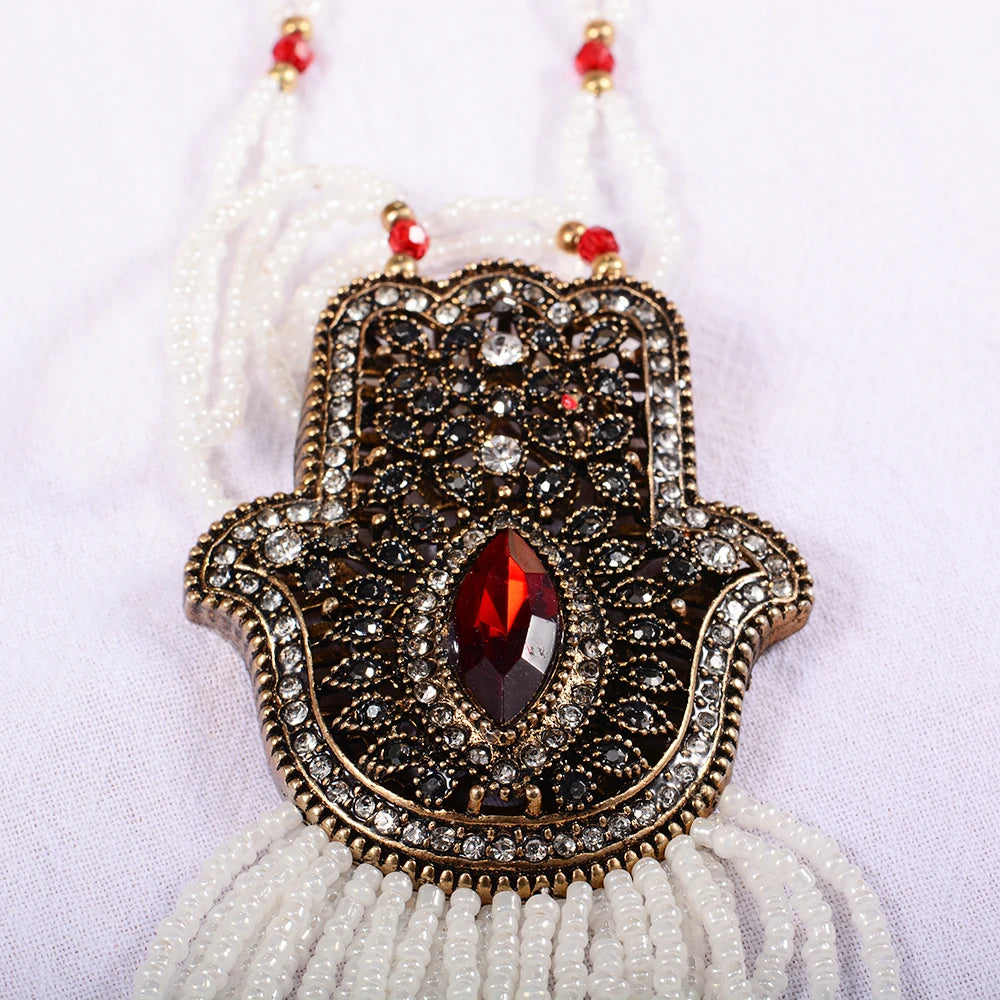 Vintage Long Necklace Women Jewelry Party Dress Accessories