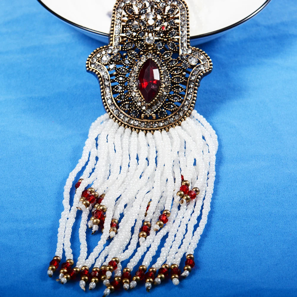 Vintage Long Necklace Women Jewelry Party Dress Accessories