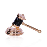 Enamel Brooches Judge Hammer Mini Jewelry For Men Women Kids