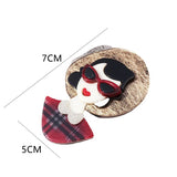 Acrylic Figure Brooch Corsage for Women Girls