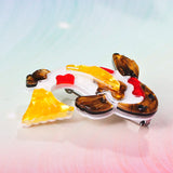 Vivid Carp Fish Shape Brooch Colourful Acrylic Jewelry Women Children Girl