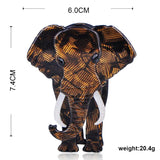 Elephant Shape Acrylic Brooch Animal Accessories