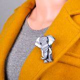 Elephant Shape Acrylic Brooch Animal Accessories