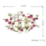 Chinese Love Bird Brooch for Suit Hijab Pins