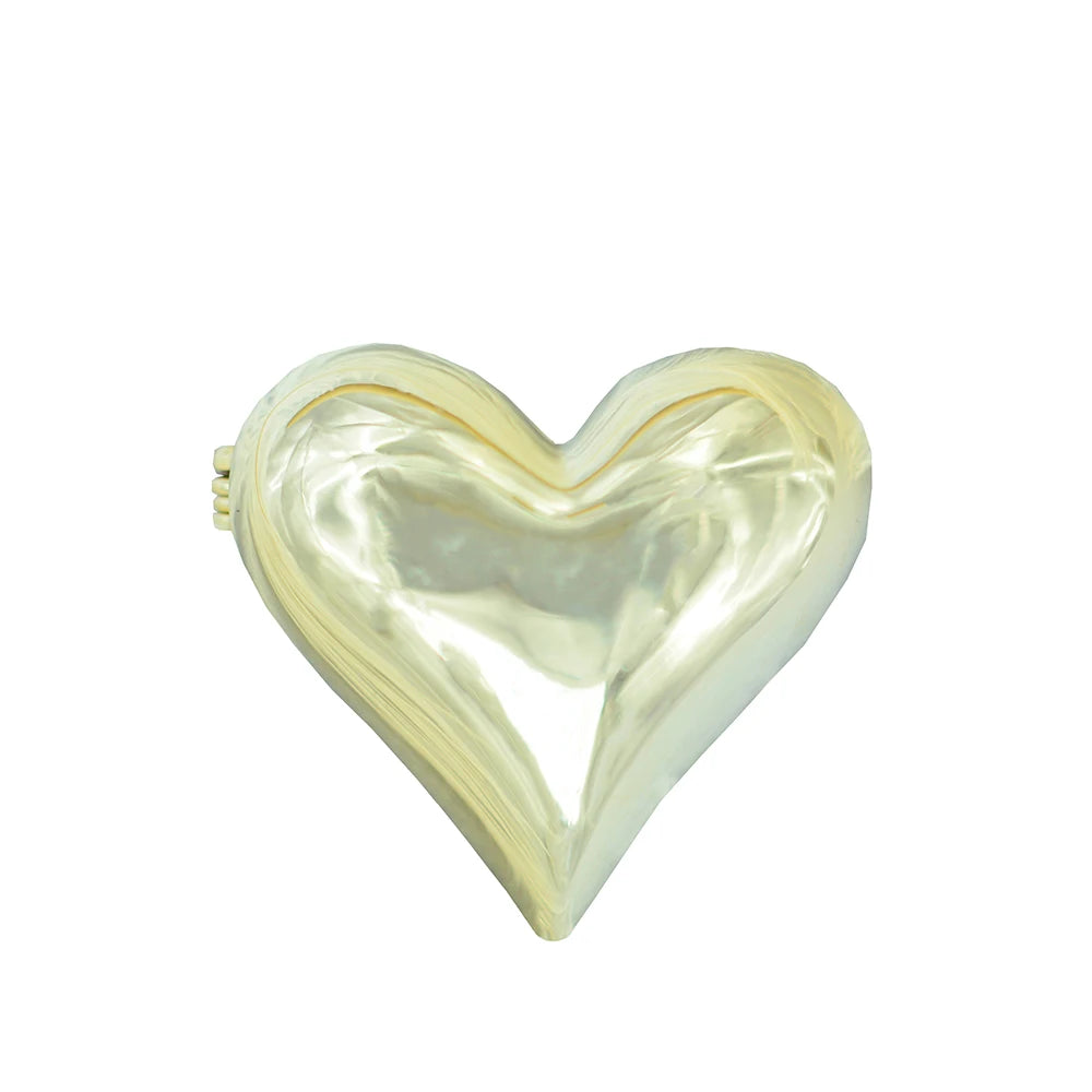 Heart Shape Brooches Copper Corsage Suit Scarf Hat Pins for Women Girls