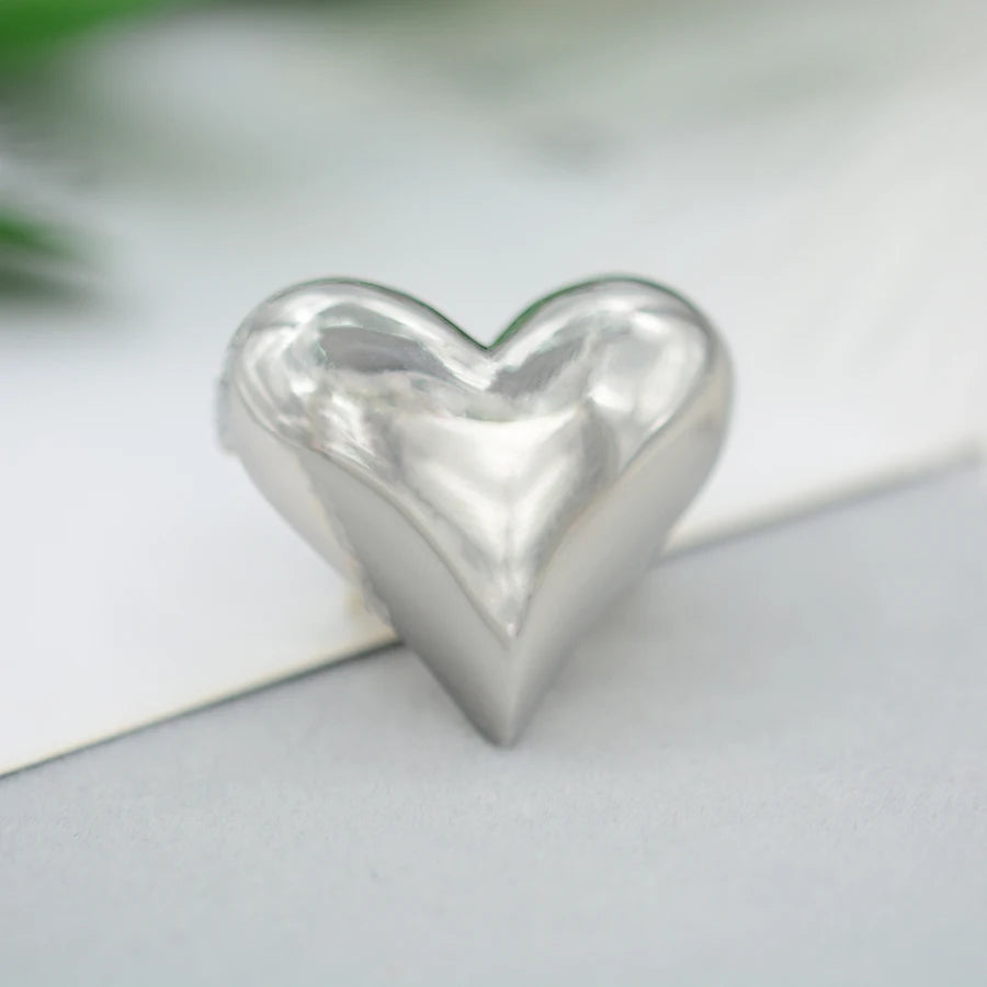 Heart Shape Brooches Copper Corsage Suit Scarf Hat Pins for Women Girls