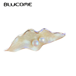 Ocean Style Shell Brooch Natural Pearl Pendant High Brooch