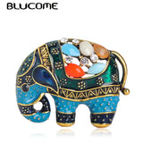 Colorful Elephant Shape Enamel Brooch Pin for Women Kids