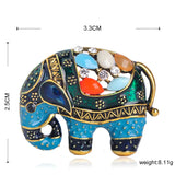 Colorful Elephant Shape Enamel Brooch Pin for Women Kids