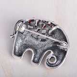 Colorful Elephant Shape Enamel Brooch Pin for Women Kids