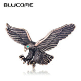 Vintage Antique Silver Jewelry Flying Eagle Brooch Men Boys Suit Scarf Accessori