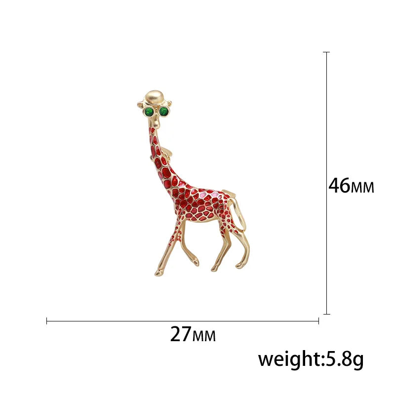 Vintage Giraffe Brooch Suit Coat Women Buttons