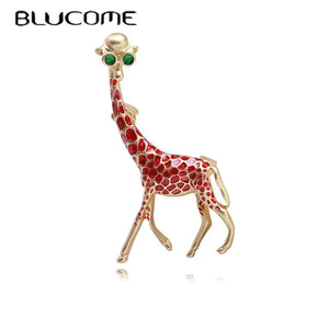 Vintage Giraffe Brooch Suit Coat Women Buttons