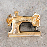 Enamel Sewing Machine Brooch for Women Girls