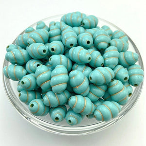 Vintage Carved Acrylic Beads 12x18mm DIY Bracelet Necklace