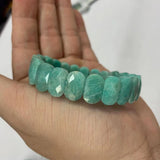 Amazonite Stone Beads Bracelet Natural Gemstone Bangle For Woman