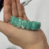 Amazonite Stone Beads Bracelet Natural Gemstone Bangle For Woman