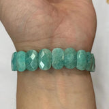 Amazonite Stone Beads Bracelet Natural Gemstone Bangle For Woman