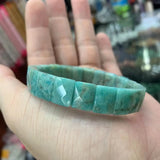 Amazonite Stone Beads Bracelet Natural Gemstone Jewelry Bangle For Woman